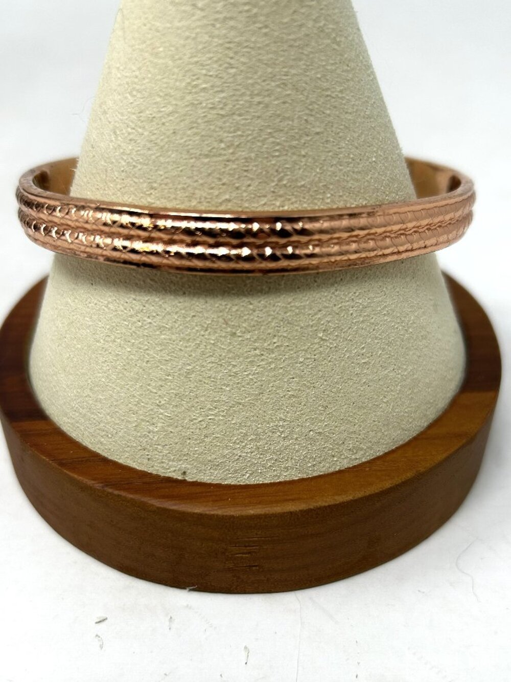 Solid Copper Magnetic Cuff Bracelet 7” Arthritis Therapy Adjustable